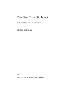 Omslagafbeelding: The First True Hitchcock 1st edition 9780520343559