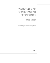Cover image: Essentials of Development Economics 3rd edition 9780520343573