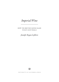 Cover image: Imperial Wine 1st edition 9780520343689