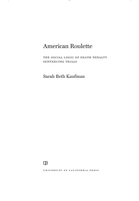 Cover image: American Roulette 1st edition 9780520344389