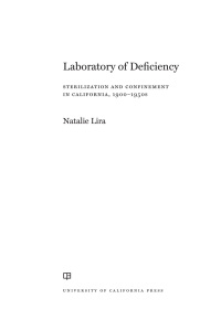 Cover image: Laboratory of Deficiency 1st edition 9780520355675