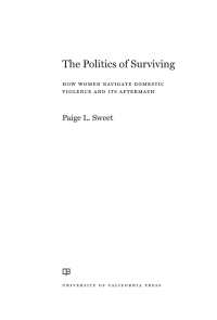 Cover image: The Politics of Surviving 1st edition 9780520377714