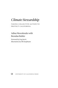Cover image: Climate Stewardship 1st edition 9780520378940