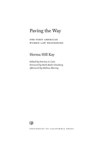 Imagen de portada: Paving the Way 1st edition 9780520378957