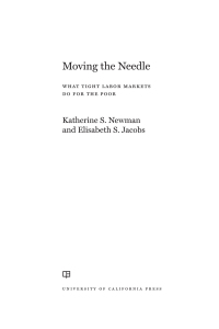 Cover image: Moving the Needle 1st edition 9780520379107