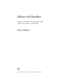 Cover image: Silence and Sacrifice 1st edition 9780520379381