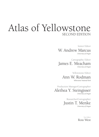 Cover image: Atlas of Yellowstone 2nd edition 9780520379770