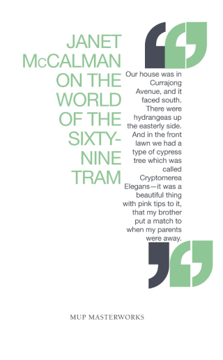 Cover image: On The World Of The Sixty-Nine Tram 9780522852134