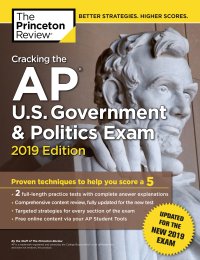 Cover image: Cracking the AP U.S. Government & Politics Exam, 2019 Edition 9780525567615