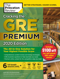 Cover image: Cracking the GRE Premium Edition with 6 Practice Tests, 2020 9780525568049