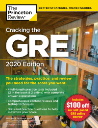 Cover image: Cracking the GRE with 4 Practice Tests, 2020 Edition 9780525568056