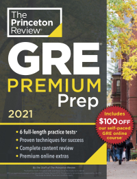 Cover image: Princeton Review GRE Premium Prep, 2021 9780525569374