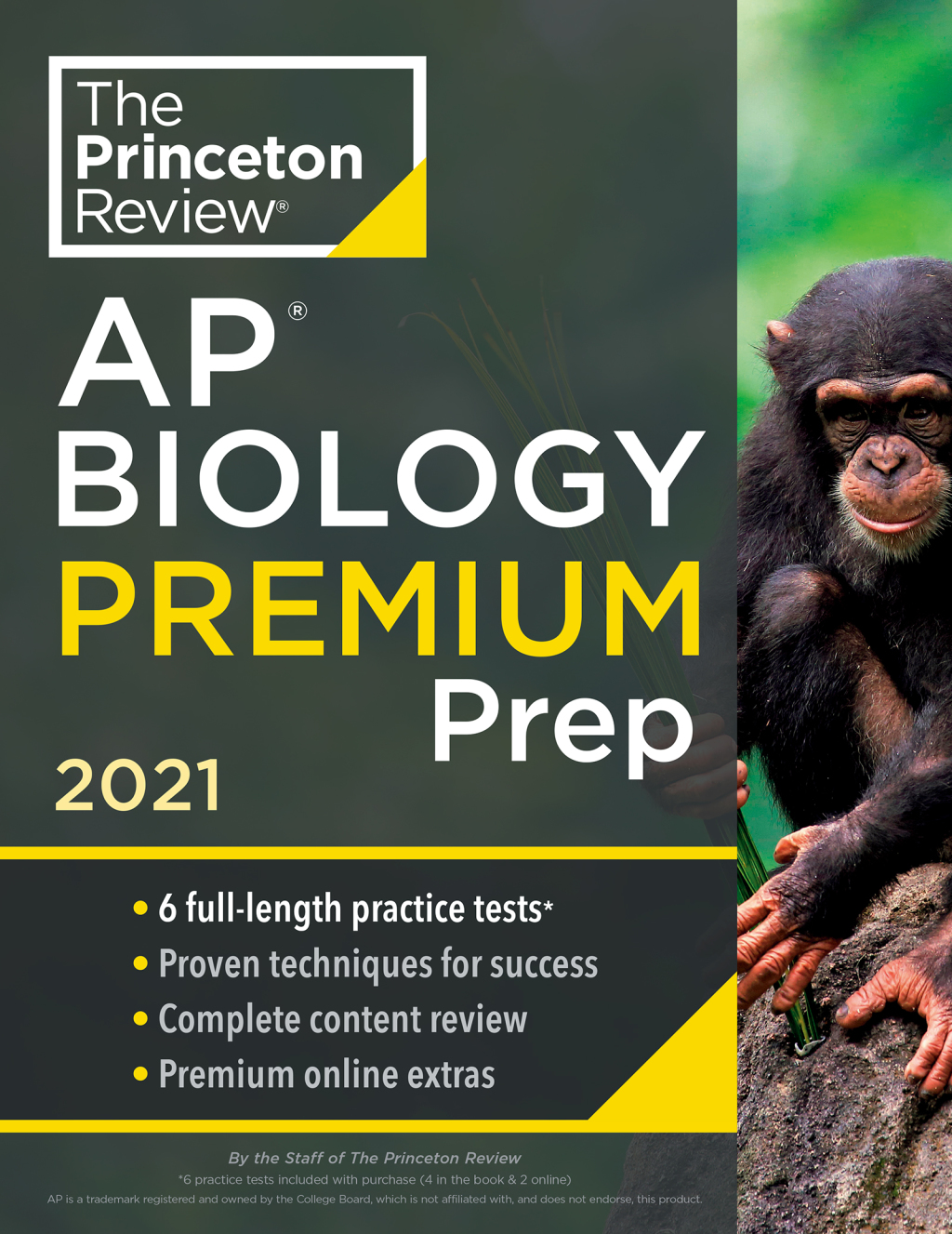 Princeton Review AP Biology Premium Prep, 2021 6 Practice Tests + Complete Content Review + Strategies & Techniques