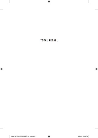 Cover image: Total Recall 9780544048898