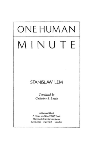 Immagine di copertina: One Human Minute 9780544080041