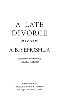 صورة الغلاف: A Late Divorce 9780544135888