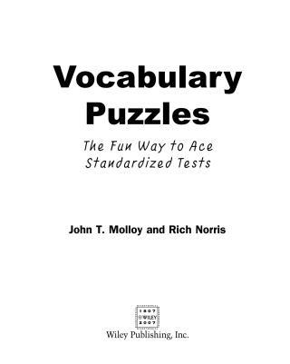 Cover image: Vocabulary Puzzles 9780470135105