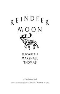 Cover image: Reindeer Moon 9780544409880