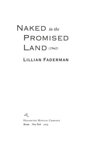 Omslagafbeelding: Naked in the Promised Land 9780618128754