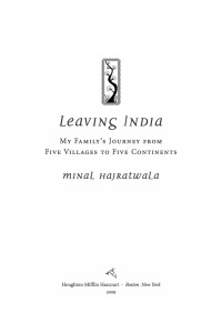 Cover image: Leaving India 9780547345413