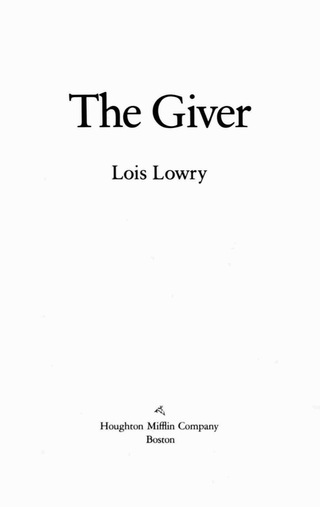 Cover image: The Giver 9780544336261