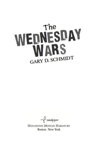 Cover image: The Wednesday Wars 9780547237602