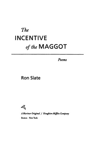 Cover image: The Incentive Of The Maggot 9780618543588