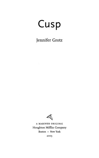 Cover image: Cusp 9780618302468