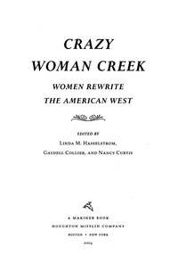 Cover image: Crazy Woman Creek 9780618249336