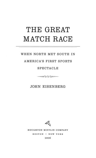 Titelbild: The Great Match Race 9780618872114
