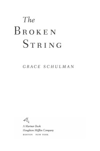 Imagen de portada: The Broken String 9780547085982