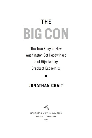 Cover image: The Big Con 9780547085708
