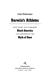 Cover image: Darwin's Athletes 9780395822920