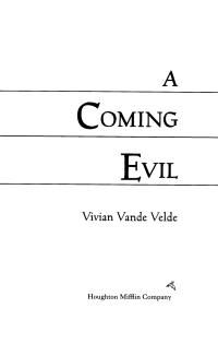 Cover image: A Coming Evil 9780618747818