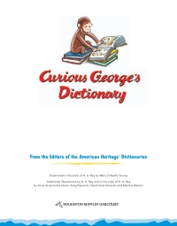 صورة الغلاف: Curious George's Dictionary 9780618986491