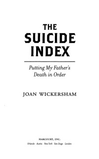Imagen de portada: The Suicide Index 9780547350745