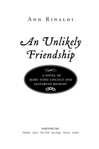 Cover image: An Unlikely Friendship 9780152063986