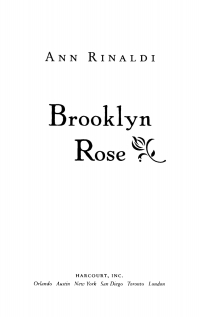 Titelbild: Brooklyn Rose 9780152051174