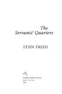 Cover image: The Servants' Quarters 9780547336039