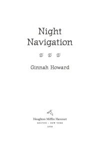 Cover image: Night Navigation 9780547335971