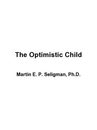 صورة الغلاف: The Optimistic Child 9780618918096