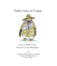 Cover image: Tacky Goes to Camp 9780618988129