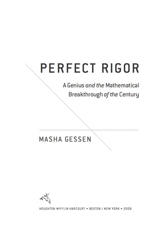 Cover image: Perfect Rigor 9780547427560