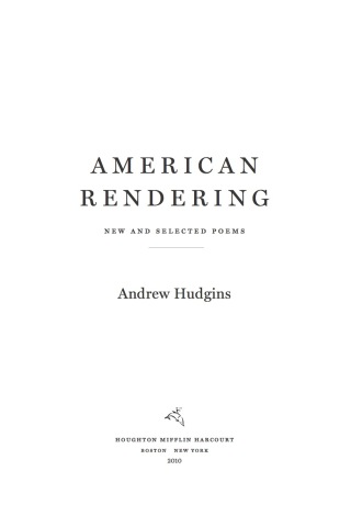 Cover image: American Rendering 9780547249629