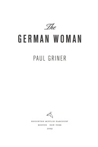 Imagen de portada: The German Woman 9780547336060