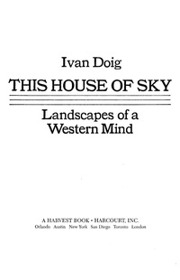 表紙画像: This House of Sky 9780156899826