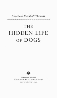 Cover image: The Hidden Life of Dogs 9780547416854
