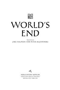 Cover image: World's End 9780547577197
