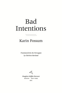 Cover image: Bad Intentions 9780547737416