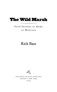 Cover image: The Wild Marsh 9780547389431